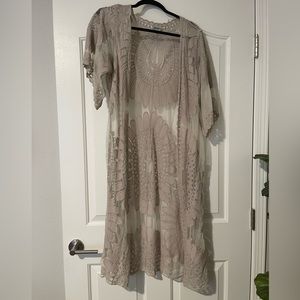 Lace kimono